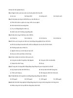 50 câu hỏi trắc nghiệm địa lý