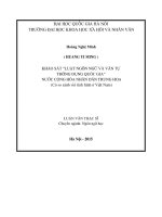 Khảo sát luật ngôn ngữ và văn tự thông dụng quốc gia nước cộng hòa nhân dân trung hoa ( có so sánh với tình hình việt nam) 