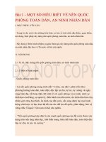 an ninh quoc phong la gi? an ninh nhan dân