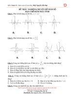 TRẮC NGHIỆM hạn CHẾ bấm máy   CHƯƠNG 1