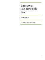 TRẮC NGHIỆM ĐẠI CƯƠNG VỀ DAO ĐỘNG ĐIỀU HÒA
