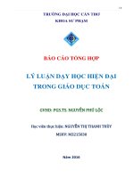 Lý luận dạy học hiện đại trong giáo dục Toán