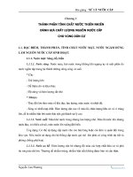 Bài giảng xử lý nước cấp