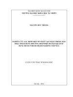 Nghiên cứu xác định một số chất tạo ngọt trong mẫu thực phẩm bằng phương pháp điện di mao quản sử dụng detector đo độ dẫn không tiếp xúc 