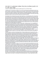 CƠ SỞ LÝ LUẬN ĐỊA CHÍNH TRỊ CỦA CƯỜNG QUỐC VÀ VỊ THẾ VIỆT NAM