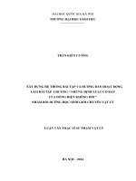 Xây dựng hệ thống bài tập và hướng dẫn hoạt động giải bài tập chương những định luật cơ bản của dòng điện không đổi nhằm bồi dưỡng học sinh giỏi chuyên vật lý 
