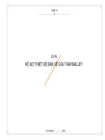 Bản vẽ thiết kế chi tiết cầu bailey.