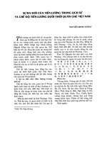 SỰ RA ĐỜI CỦA TIỀN LƯƠNG TRONG LỊCH SỬ VÀ CHẾ ĐỘ TIỀN LƯƠNG TRONG THỜI QUÂN CHỦ  VIỆT NAM