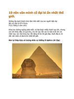 10 nền văn minh cổ đại bí ẩn