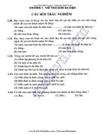 Trắc nghiệm Hình học 12 có đáp án ban cơ bản