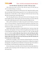 Cách tính điểm liệt 2 môn Khoa học Tự nhiên và Khoa học Xã hội