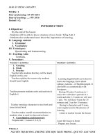 giáo án tiếng anh lớp 3 năm học (2016 2017) introduction and unit 1