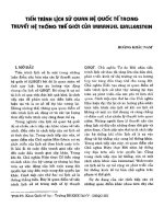 TIẾN TRÌNH LỊCH SỬ CỦA QUAN HỆ QUỐC TẾ TRONG THUYẾT HỆ THỐNG THẾ GIỚI