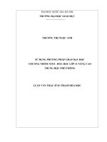 Sử dụng phương pháp grap dạy học chương nhóm nitơ   hóa học lớp 11 nâng cao trung học phổ thông 
