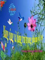 Bài giảng Toán 1 chương 2 bài 17: Bảng cộng và bảng trừ trong phạm vi 10