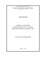 Nghiên cứu tuyển chọn vi khuẩn malolactic và ứng dụng trong công nghệ sản xuất rượu vang 