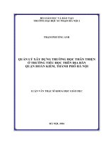 Quản lý xây dựng trường học thân thiện ở trường tiểu học trên địa bàn quận hoàn kiếm, thành phố hà nội (LV01925)