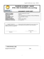 Management Accounting  Assignment 1