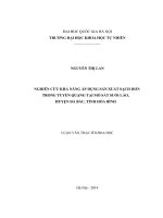 Nghiên cứu khả năng áp dụng sản xuất sạch hơn trong tuyển quặng tại mỏ sắt suối láo, huyện đà bắc, tỉnh hòa bình 