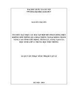 Tổ chức dạy học các bài tập hộp đen phần dòng điện không đổi thông qua hoạt động ngoại khóa nhằm nâng cao tính chủ động, tích cực, sáng tạo cho học sinh lớp 11 trung học phổ thông 