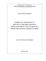 Nghiên cứu thành phần và phân bố của bộ nhện (araneae) trong hang động tại vườn quốc gia phong nha   kẻ bàng, tỉnh quảng bình (LV01926) 