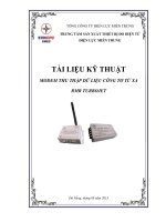 TÀI LIỆU KỸ THUẬT MODEM THU THẬP DỮ LIỆU CÔNG TƠ TỪ XA RMR TURBOJET