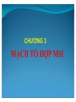 Chuong 3 MẠCH tổ hợp MSI