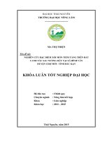 Nghiên cứu đặc điểm xói mòn tiềm tàng trên đất canh tác sau nương rẫy tại xã bình văn   huyện chợ mới   tỉnh bắc kạn 