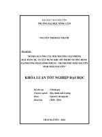 Đánh giá công tác bồi thường giải phóng mặt bằng dự án xây dựng Khu đô thị Hồ Xương Rồng tại phường Phan Đình Phùng, thành phố Thái Nguyên, tỉnh Thái Nguyên