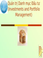 bài giảng điện tử quản trị danh mục đầu tư 