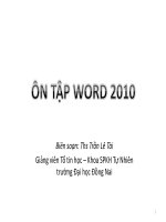 On tap word 2010