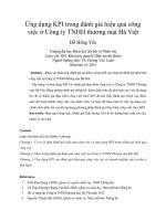 Ứng dụng KPI trong đánh giá hiệu quả công việc ở công ty TNHH thương mại hà việt 