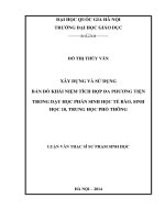 Xây dựng và sử dụng bản đồ khái niệm tích hợp đa phương tiện trong dạy học phần sinh học tế bào, sinh học 10, trung học phổ thông 