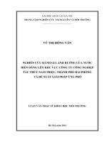 Nghiên cứu đánh giá ảnh hưởng của nước biển dâng lên khu vực công ty công nghiệp tàu thủy nam triệu, thành phố hải phòng và đề xuất giải pháp ứng phó 