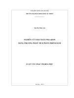 Nghiên cứu bài toán polaron bằng phương pháp tích phân phiếm hàm 