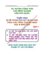 ĐỀ THI đh THEO cấu TRÚC bộ GD môn TOÁN 1