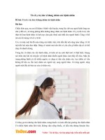 Văn mẫu lớp 3: Tả cô y tá, bác sĩ đang chăm sóc bệnh nhân