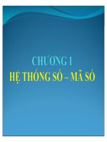 Chương 1  hệ thống số và hệ mã