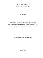 Sử dụng thơ   ca cách mạng để gây hứng thú cho học sinh trong dạy học lịch sử việt nam (1954 – 1975) lớp 12 trung học phổ thông – chương trình chuẩn 