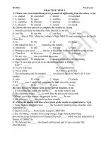 10 Practice tests (Ôn thi tiếng Anh vào 10)