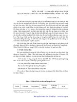 MỘT VÀI ĐẶC TRƯNG NẾP SỐNG GIA ĐÌNH TẠI TRUNG CƯ CAO CẤP TRUNG HÒA NHÂN CHÍNH HÀ NỘI