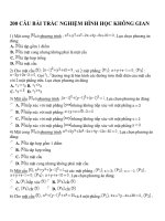 200 câu trắc nghiệm hình học không gian luyện thi THPT quốc gia 2017