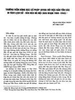 TRƯỜNG VIỄN ĐÔNG BÁC CỔ PHÁP VỚI VIỆC BẢO TỒN CÁC DI TÍCH LỊCH SỬ   VĂN HÓA HÀ NỘI