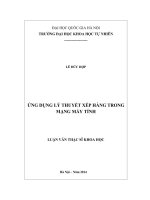 Ứng dụng lý thuyết xếp hàng trong mạng máy tính 