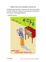 Những trò chơi trẻ em trong dịp tết Trung thu xưa