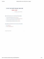 Đề thi học sinh giỏi môn tiếng anh lớp 7 (bao gồm 100 đề có đáp án )