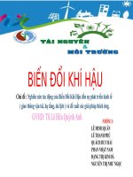 Nghiên cứu tác động của Biến Đổi Khí Hậu đến sự phát triển kinh tế  ( giao thông vận tải, hạ tầng, du lịch ) và đề xuất các giải pháp thích ứng.