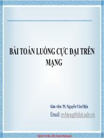 Bài giảng Toán rời rạc Bài 11 - TS. Nguyễn Văn Hiệu