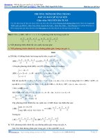 bài tập phương trình đường thẳng có đáp án thầy nguyễn bá tuấn 