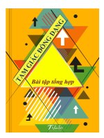 Bài tập tổng hợp về tam giác đồng dạng 